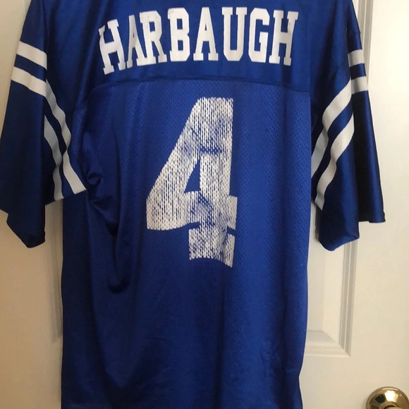 Jim Harbaugh Indianapolis Colts Distressed Vintage Jersey - Picture 4 of 4